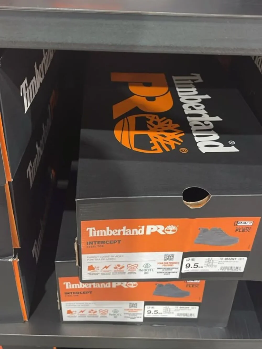 TIMBERLAND PRO MEN'S INTERCEPT STEEL TOE OX ST BLACK A5ZNY-001  ALL SIZES
